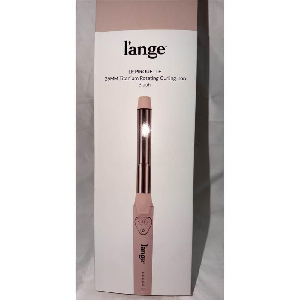 l’ange Blush 25mm 1” Le Pirouette Titanium Rotating Curling Iron - Picture 2 of 4